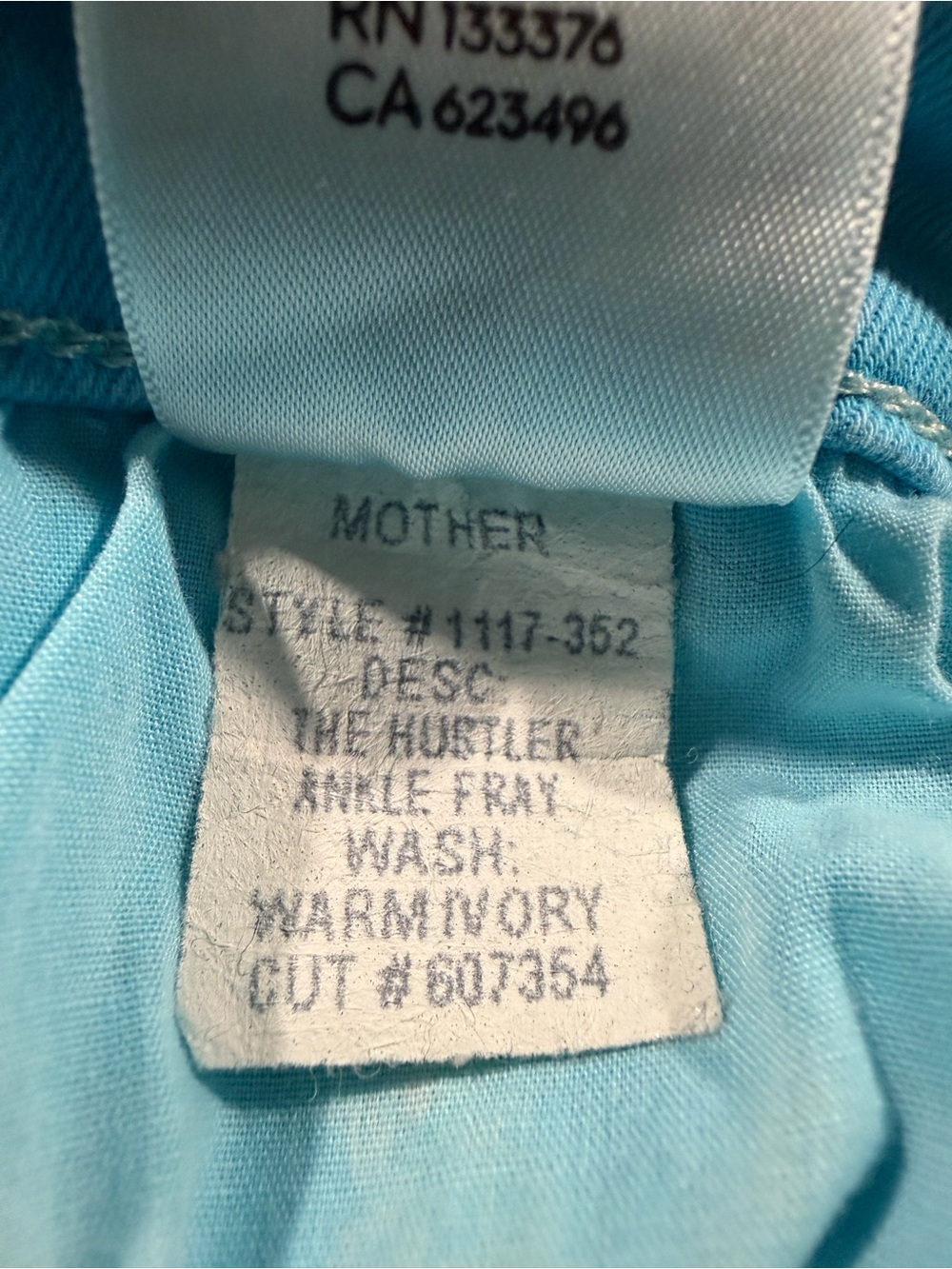 MOTHER The Hustler Ankle Fray Custom Tie Dye Jeans 29 - Picture 6 of 8